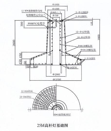 高杆灯基础图